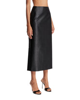 Black Midi Column Skirt | PDP | Antonia