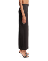 Black Satin Column Skirt | PDP | Antonia
