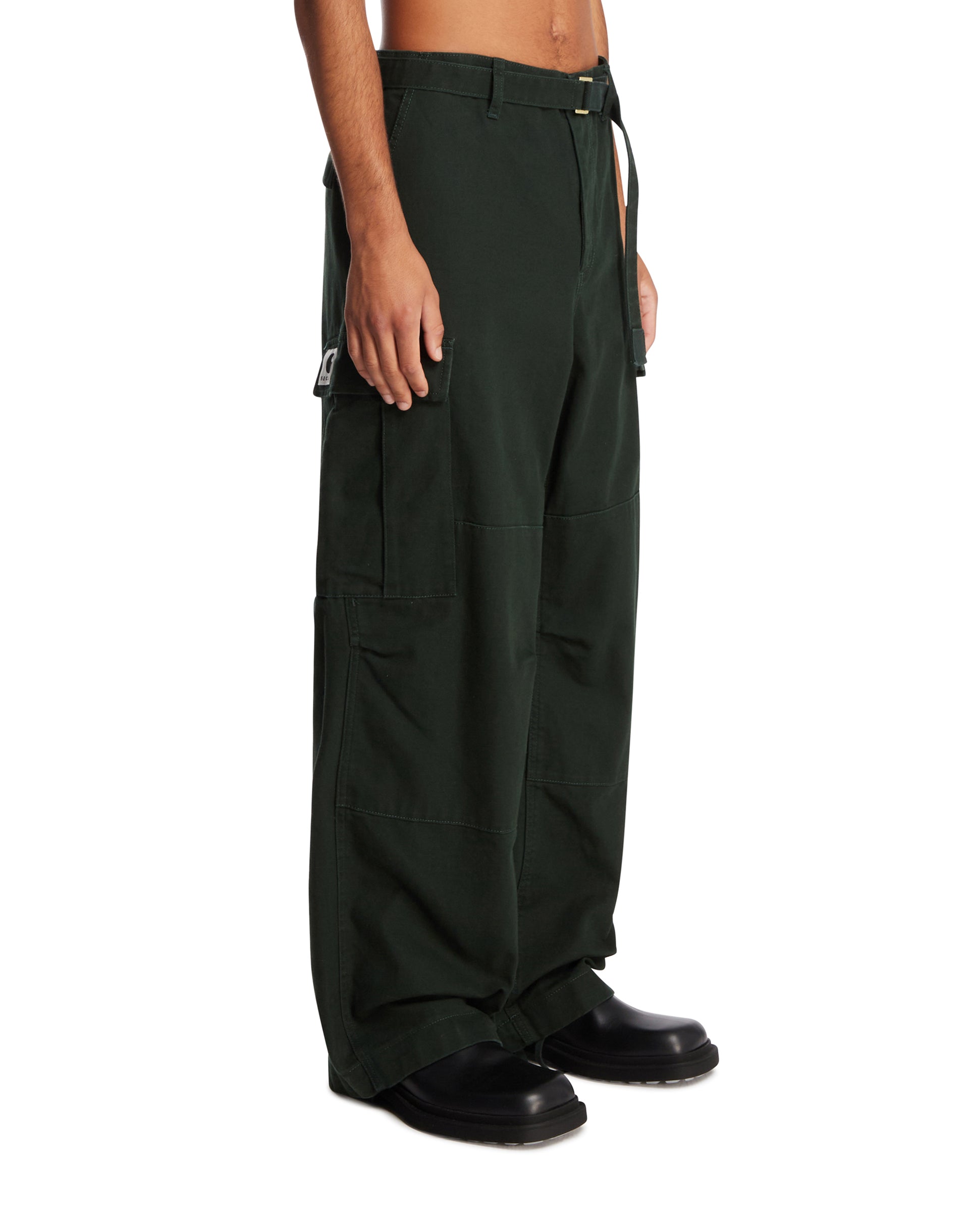 Sacai x Carhartt Green Wide Cargo Pants | SACAI - Antonia