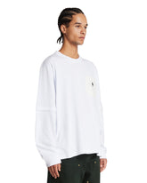 Sacai x Carhartt White Double-Layer T-Shirt | PDP | Antonia