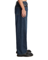 Blue Wide-Leg Jeans with Belt | PDP | Antonia