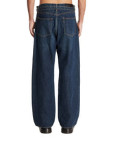 Blue Wide-Leg Jeans with Belt | PDP | Antonia