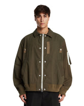 Green Nylon and Cotton Jacket | PDP | Antonia