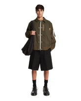 Green Nylon and Cotton Jacket | PDP | Antonia