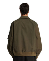 Green Nylon and Cotton Jacket | PDP | Antonia