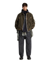 Green Nylon Bomber Jacket | PDP | Antonia