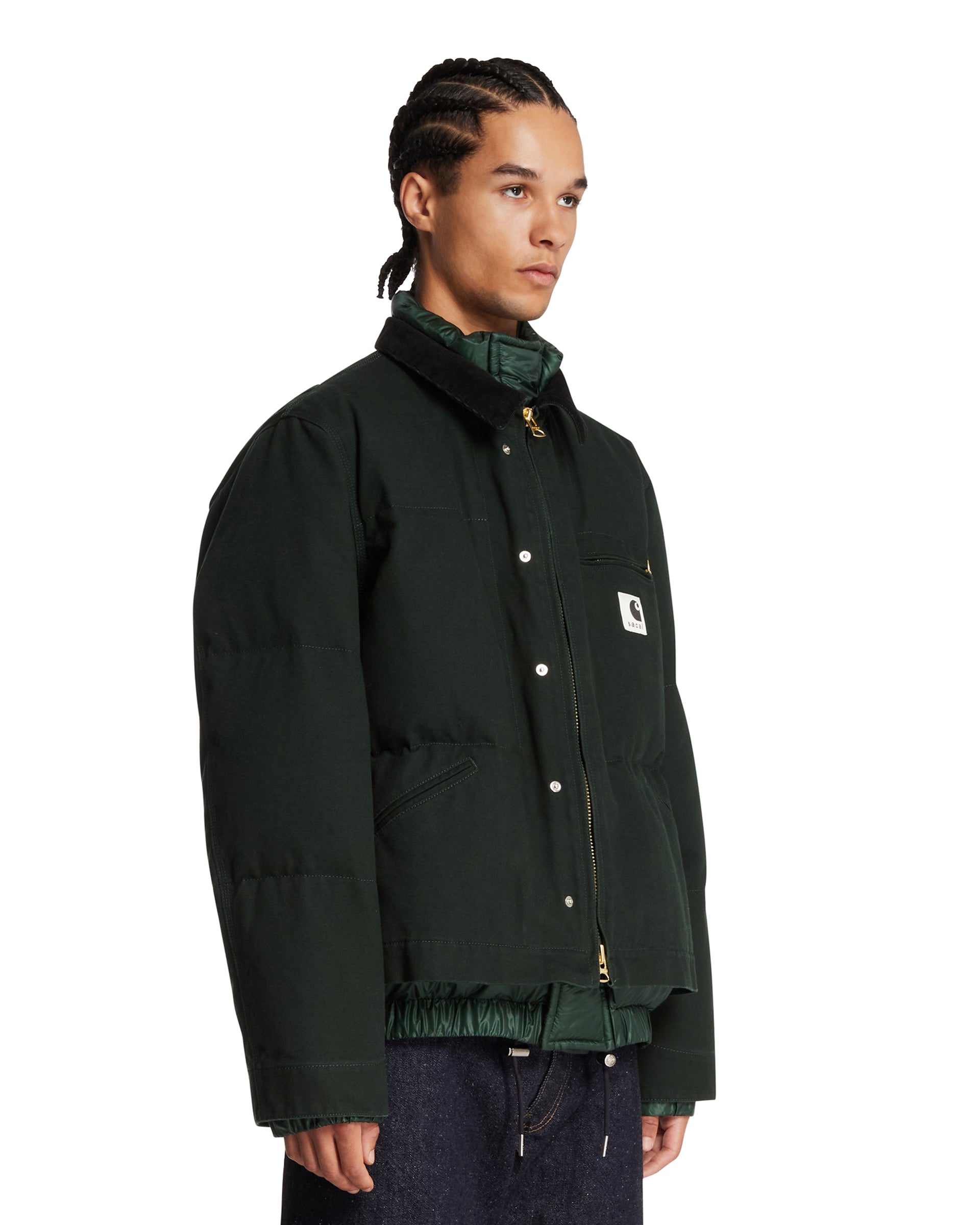 Sacai x Carhartt Green Padded Jacket | SACAI - Antonia
