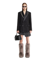 Black Double-Breasted Tailored Blazer | PDP | Antonia