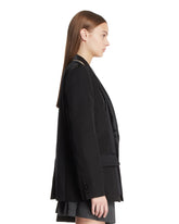 Black Double-Breasted Tailored Blazer | PDP | Antonia