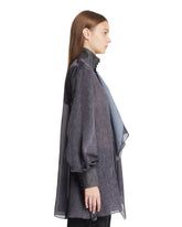 Blue Printed Tailored Shirt | PDP | Antonia