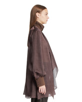 Brown Printed Tailored Shirt | PDP | Antonia