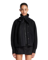 Giacca Con Cappuccio Nera | PDP | Antonia