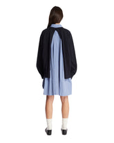 Light Blue and Blue Cotton and Knit Dress | PDP | Antonia