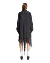 Black Draped Shirt Dress | PDP | Antonia