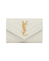 Portafoglio Cassandre Matelasse Envelope Piccolo Bianco | PDP | Antonia