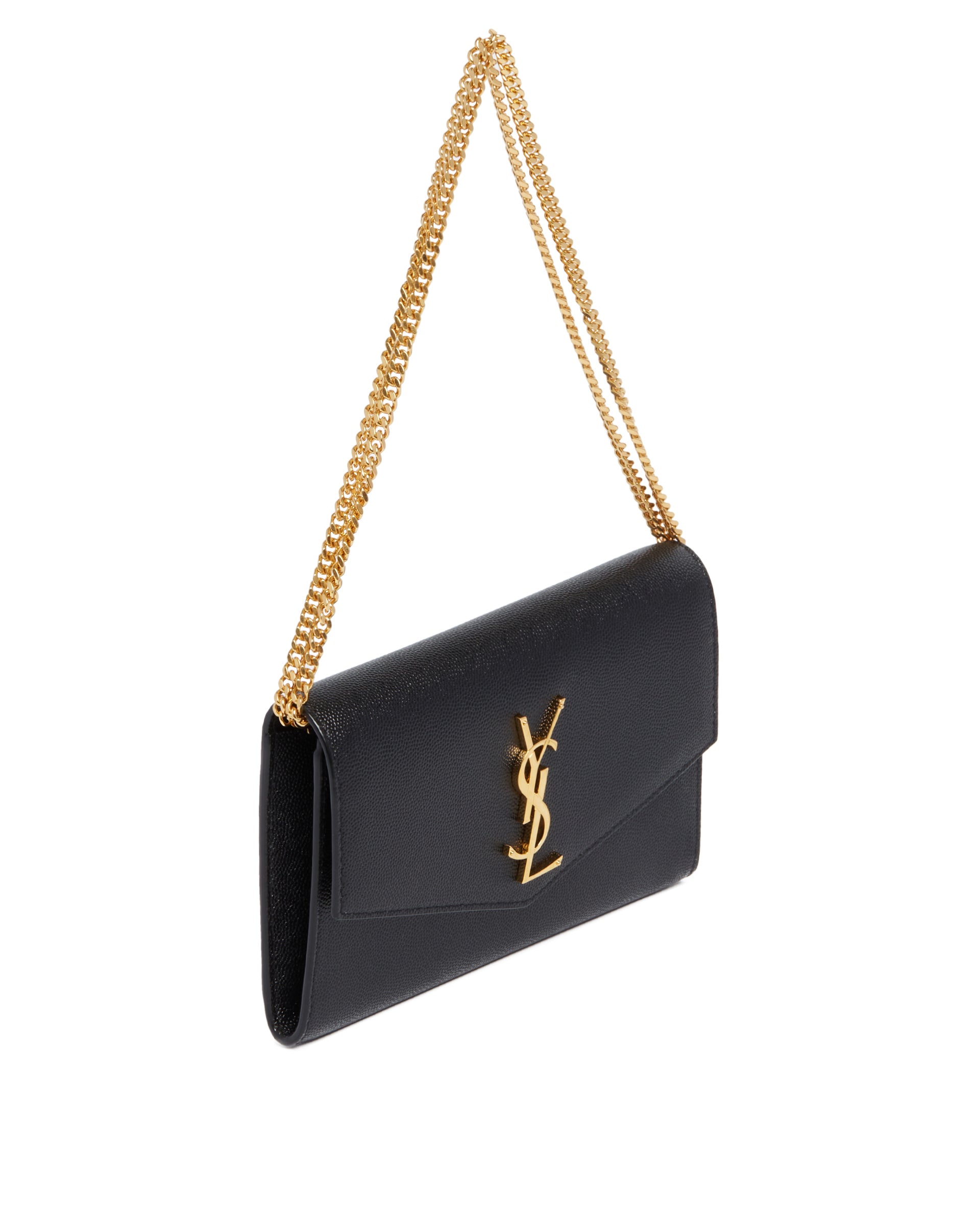 Black Uptown Chain Wallet | SAINT LAURENT - Antonia