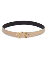 Cintura Cassandre Con Fibbia Quadrata Beige | PDP | Antonia