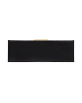 Black Large Midnight Leather Clutch | PDP | Antonia