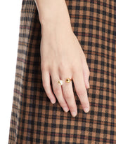 Anello Doppia Sfera Dorato | PDP | Antonia