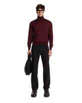 Burgundy Wool Turtleneck Sweater | PDP | Antonia