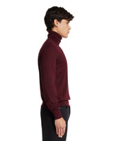 Burgundy Wool Turtleneck Sweater | PDP | Antonia
