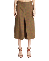 Gonna Pantalone A Quadri Beige | PDP | Antonia