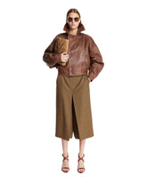 Gonna Pantalone A Quadri Beige | PDP | Antonia