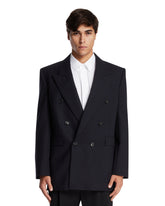 Giacca A Doppiopetto In Lana Blu | PDP | Antonia