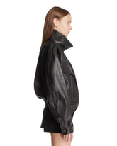 Black Leather Bomber | PDP | Antonia
