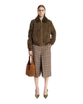 Green Leather Bomber | PDP | Antonia