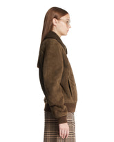 Green Leather Bomber | PDP | Antonia
