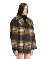 Gray Tartan Peacoat | PDP | Antonia