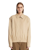 Giacca Corta In Cotone Beige | PDP | Antonia