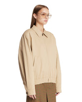 Giacca Corta In Cotone Beige | PDP | Antonia