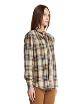 Beige Cassandre Lavalliere Shirt | PDP | Antonia