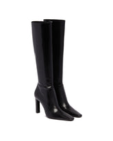 Black Francoise Leather Boots | PDP | Antonia