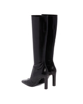 Black Francoise Leather Boots | PDP | Antonia