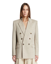 Beige Double-Breasted Blazer | PDP | Antonia
