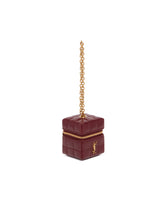 Cube Mini Cassandre In Pelle Burgundy | PDP | Antonia