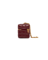 Cube Mini Cassandre In Pelle Burgundy | PDP | Antonia