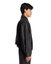 Brown Leather Bomber Jacket | PDP | Antonia