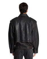 Brown Leather Bomber Jacket | PDP | Antonia