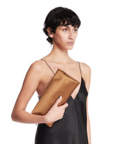 Beige Satin Evening Clutch | PDP | Antonia