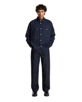 Dark Blue Cotton Denim Shirt | PDP | Antonia