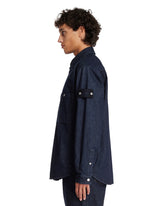 Dark Blue Cotton Denim Shirt | PDP | Antonia