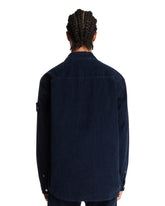 Blue Ribbed Cotton Shirt | PDP | Antonia