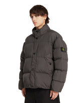 Gray Short Quilted Puffer Jacket | PDP | Antonia