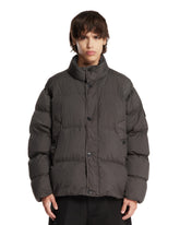 Gray Short Quilted Puffer Jacket | PDP | Antonia