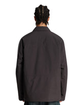 Gray Stellina Overshirt with Padding | PDP | Antonia