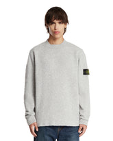 Gray Wool Crewneck Sweater | PDP | Antonia